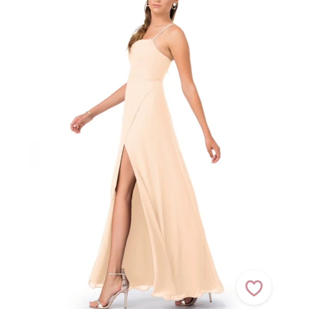 Azazie Nadine Pearl Pink Bridesmaid Dress A6